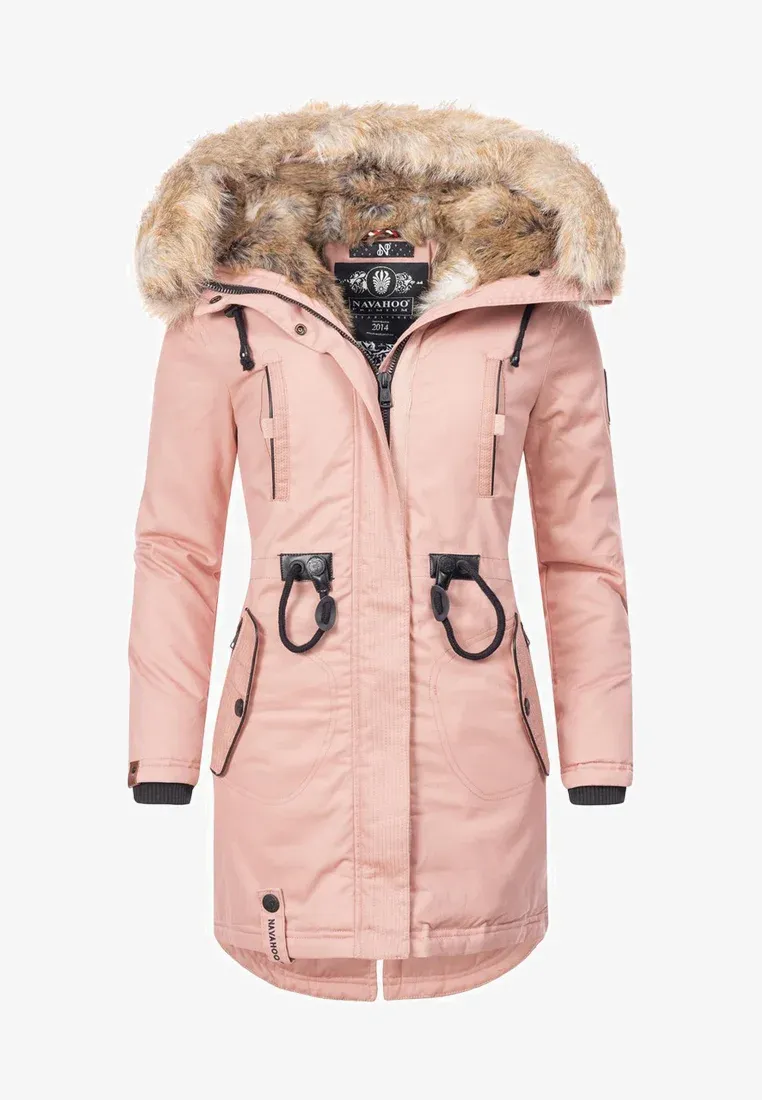 ladies parka coat Pink