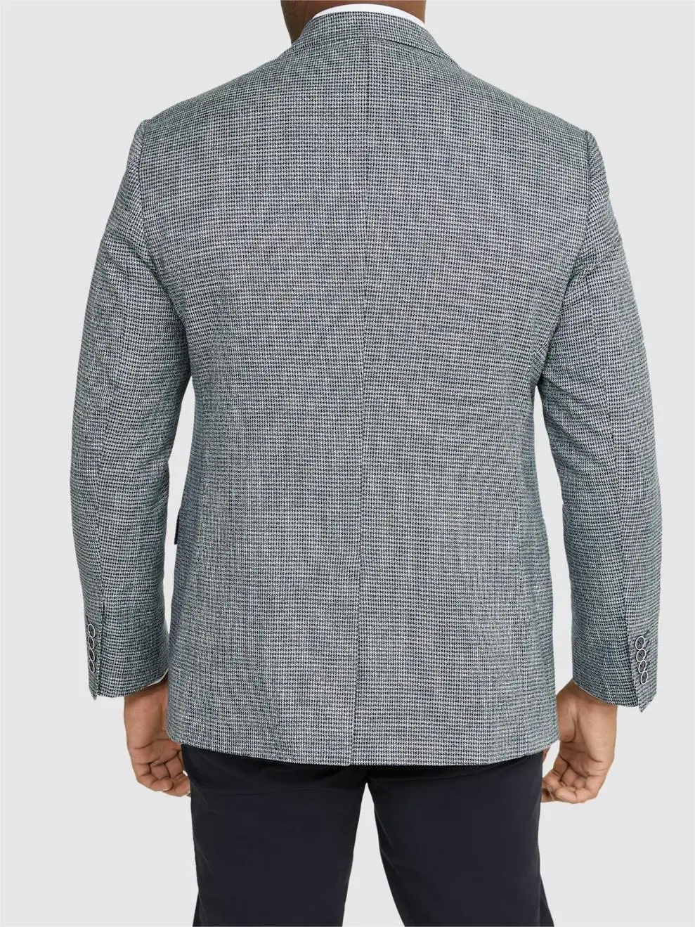 NAVY LAPEL STRETCH BLAZER