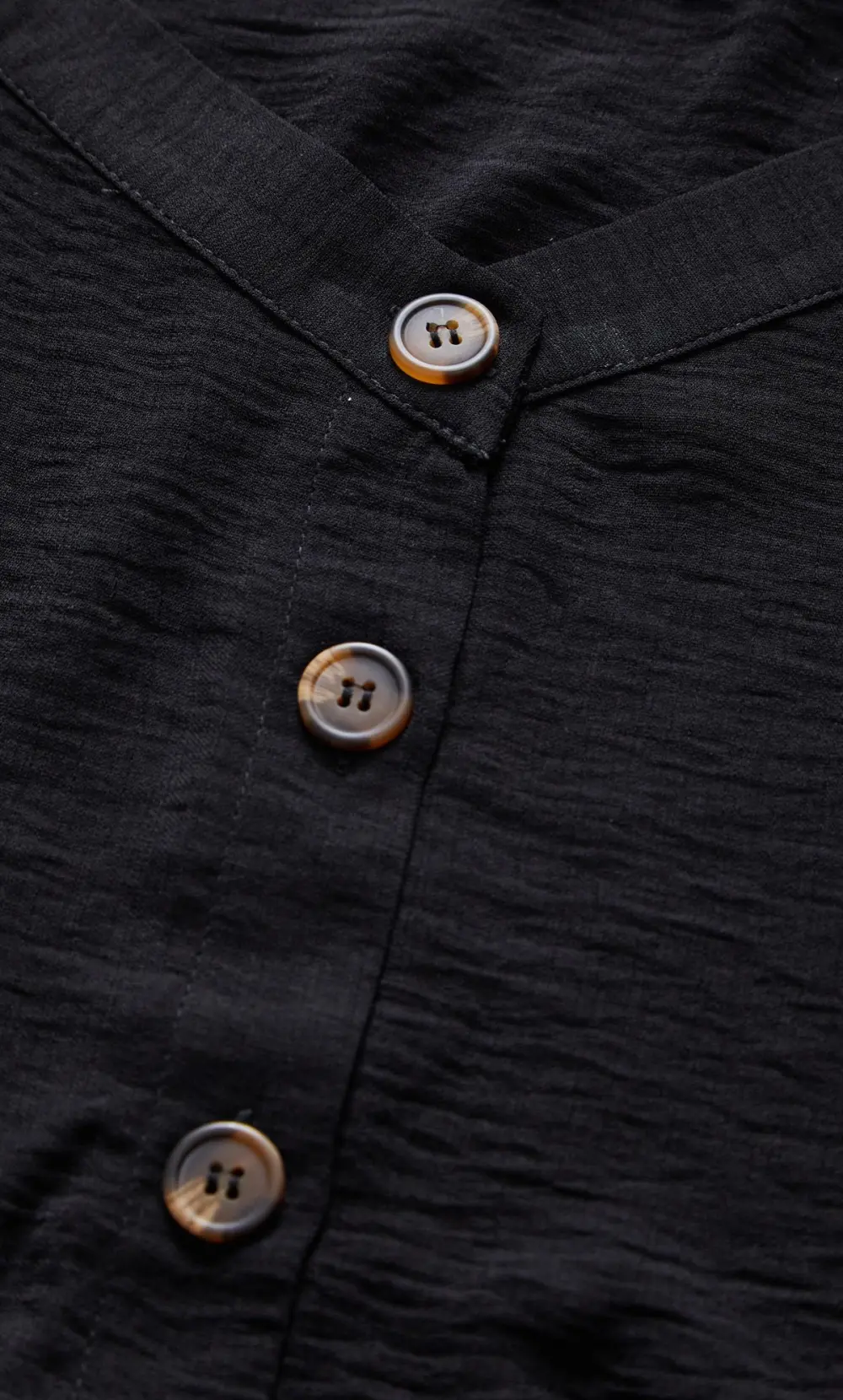 Evans Black Button Through Mini Dress