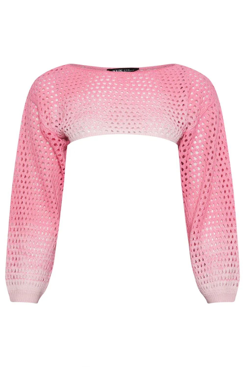 YOURS Curve Pink Ombre Crochet Arm Warmer