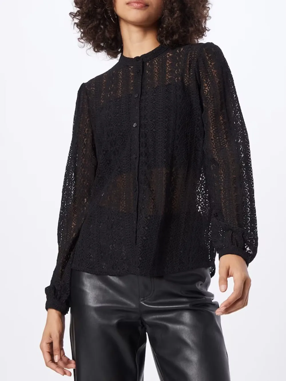 Puffed Sleeves Casual Style Blouses