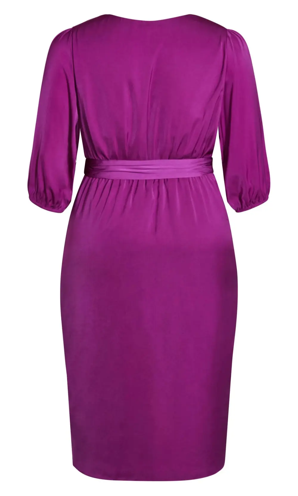 Evans Pink Opulent Elbow Sleeve Dress