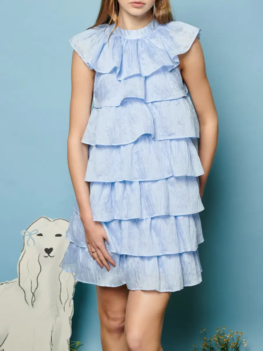 Modern Elegance Ruffle Mini Dress