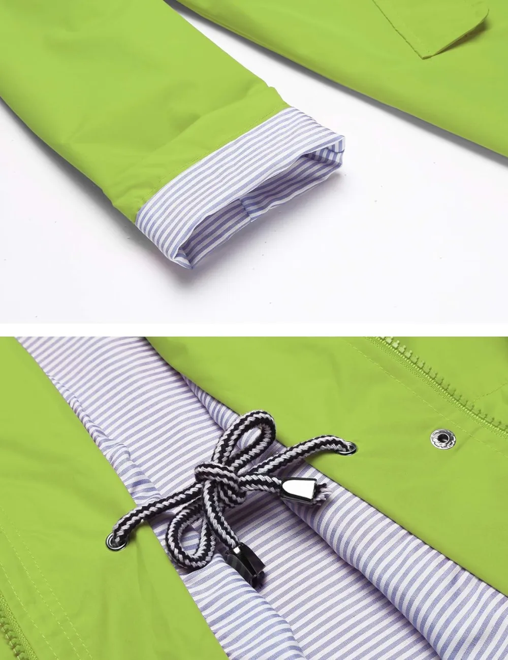 LOMON Raincoat Women Waterproof Long Hooded Trench Coats Lined Windbreaker Travel Jacket S-XXL