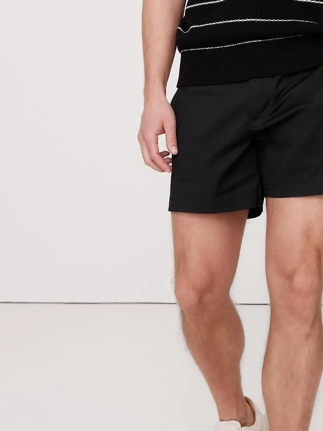 Men's Black Quick-Drying Cotton Shorts