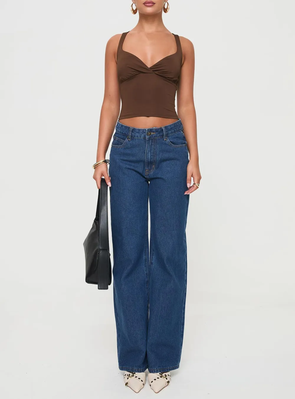 Ruched Front Red Crop Top