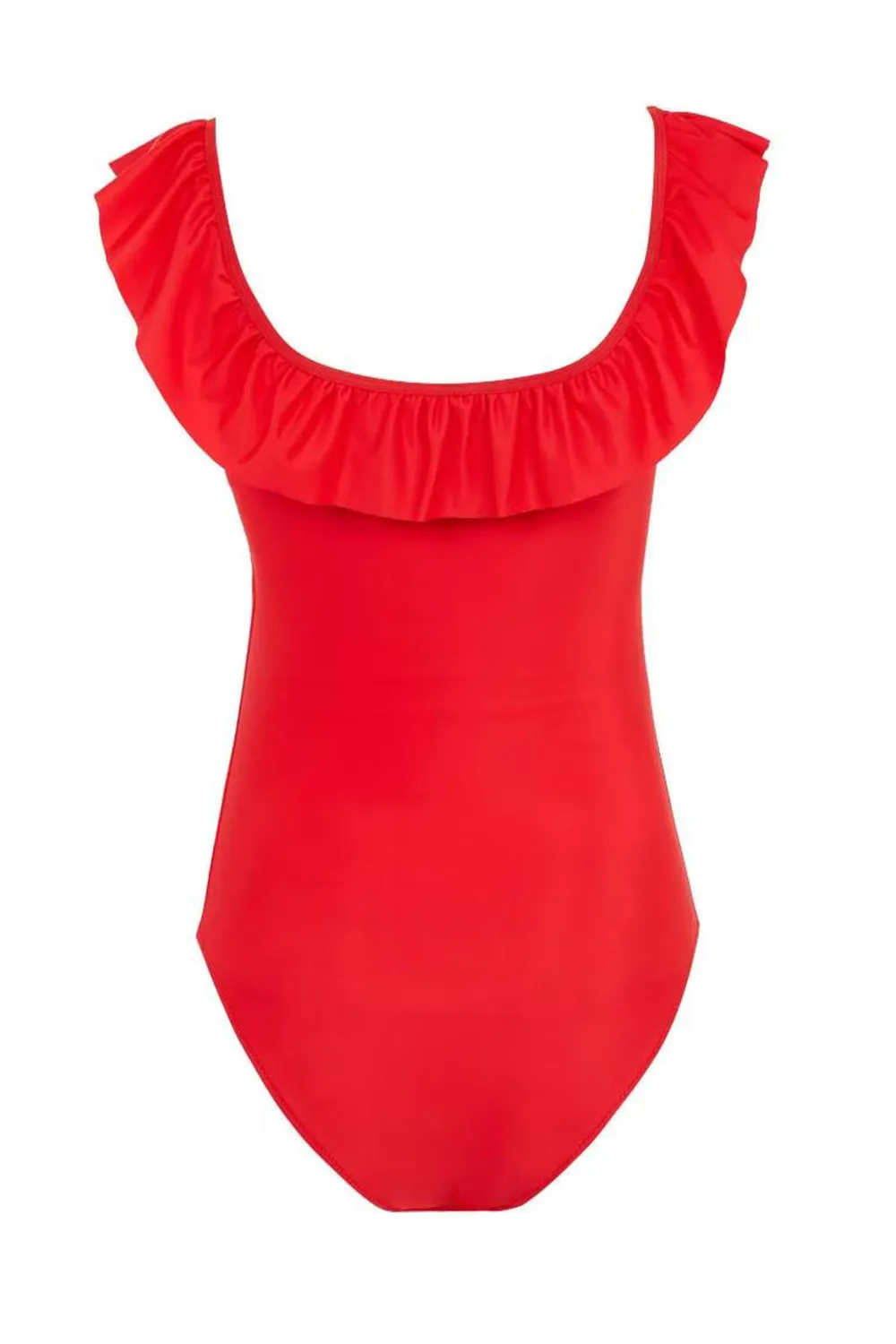 Elegant Solid One-Piece Swimsuit