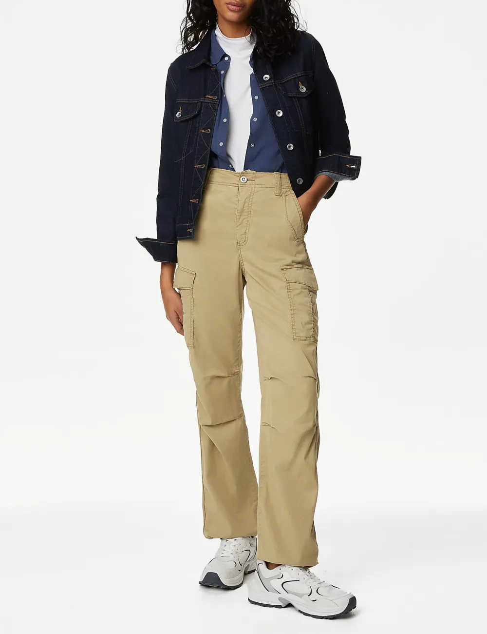 Straight Leg Trousers with Pocket