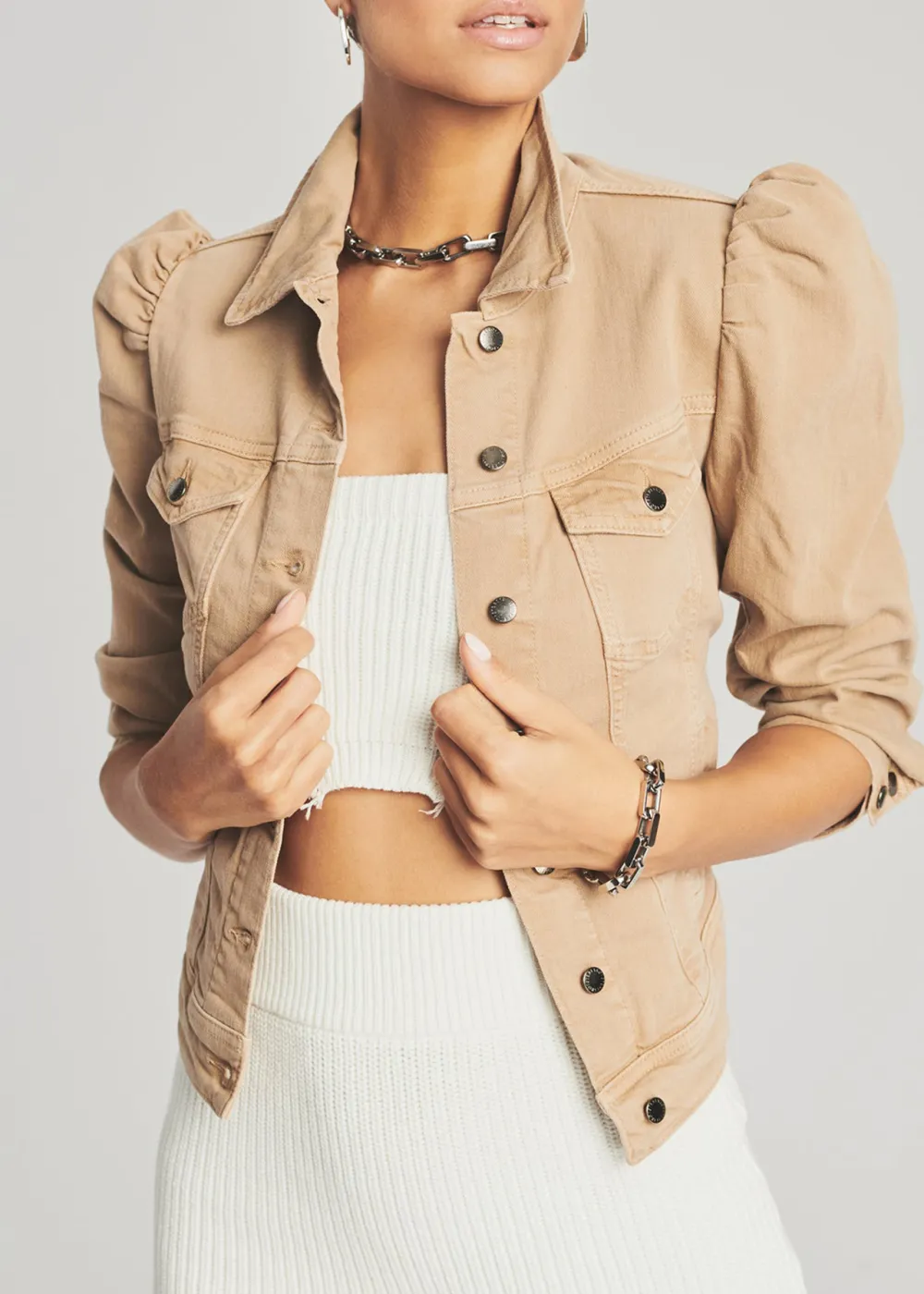 Long Sleeve Button Up Jacket