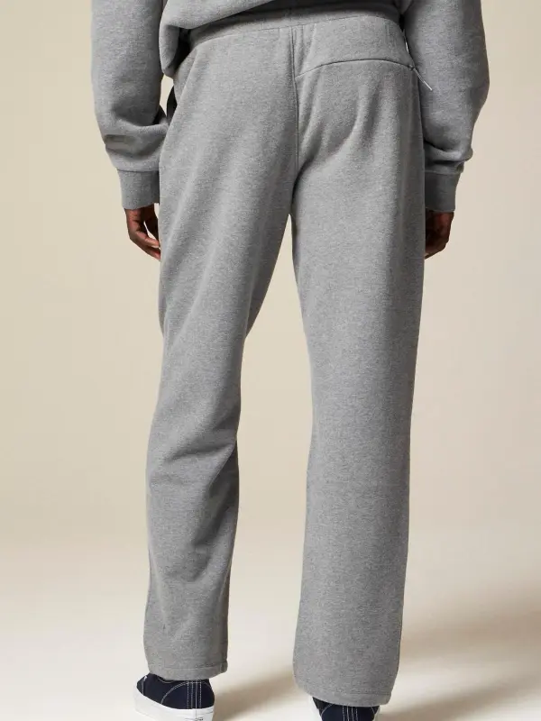 Gray Elastic Waist Men's Lounge Pants