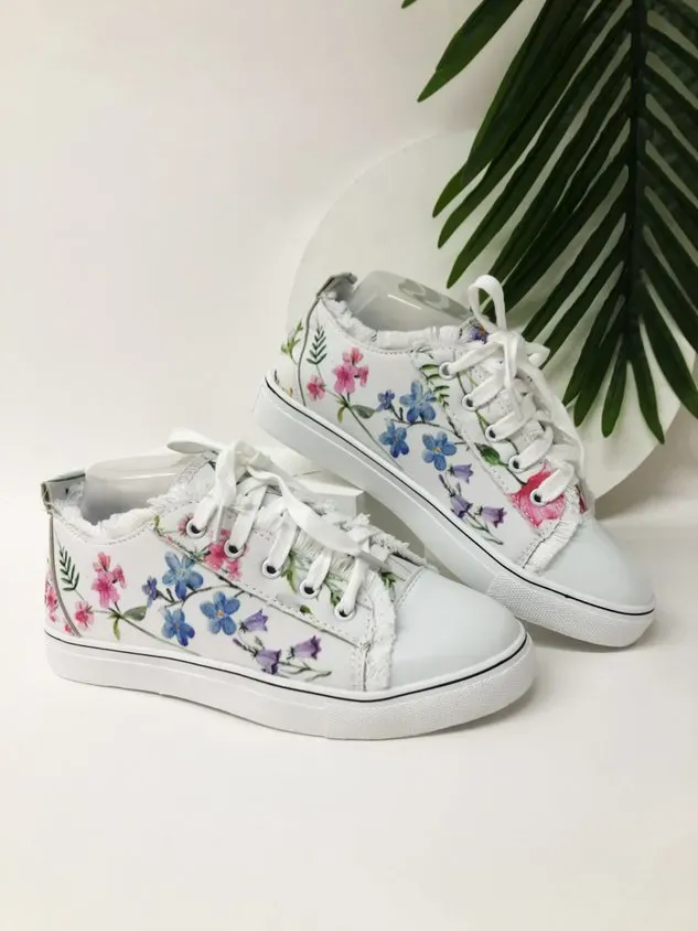 Fashion Floral Ultralight Breathable Sports Canvas Shoes