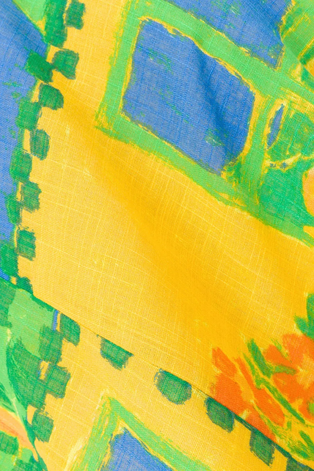 Color Blocked Strapless Slit Midi Dress