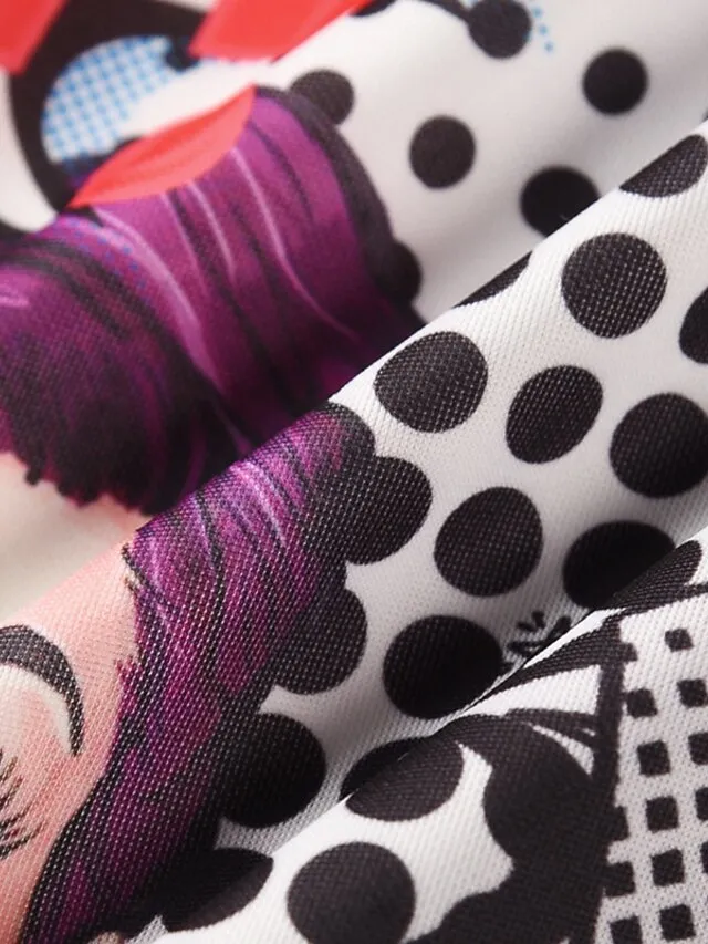 Women's Bomber Jacket Casual Jacket Varsity Jacket  Lips Print Regular Coat Stand Collar Regular Fit Breathable Lightweight Casual Jacket Long Sleeve Print Fall Spring Casual Daily