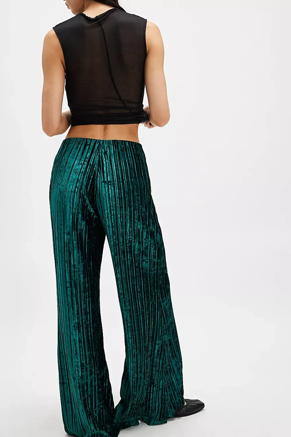Pleated Wide Leg Pants