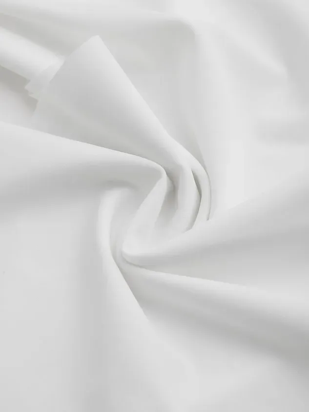 Vacation Plain Flouncing V neck Tankinis Two-Piece Set