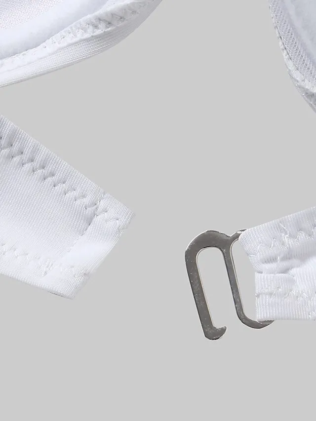 Women's Swimwear Bikini 2 Piece Normal Swimsuit Ruched 2 Piece Open Back Sexy Pure Color Black White Yellow Pink Red Padded Strapless Bathing Suits New Vacation Beach Wear