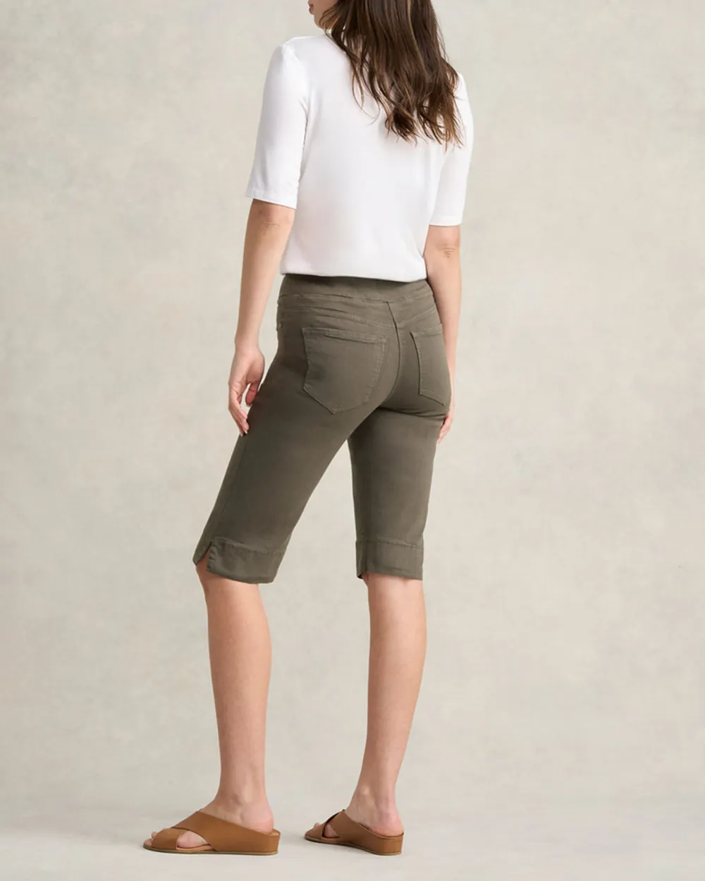 Twill Knee Length Shorts