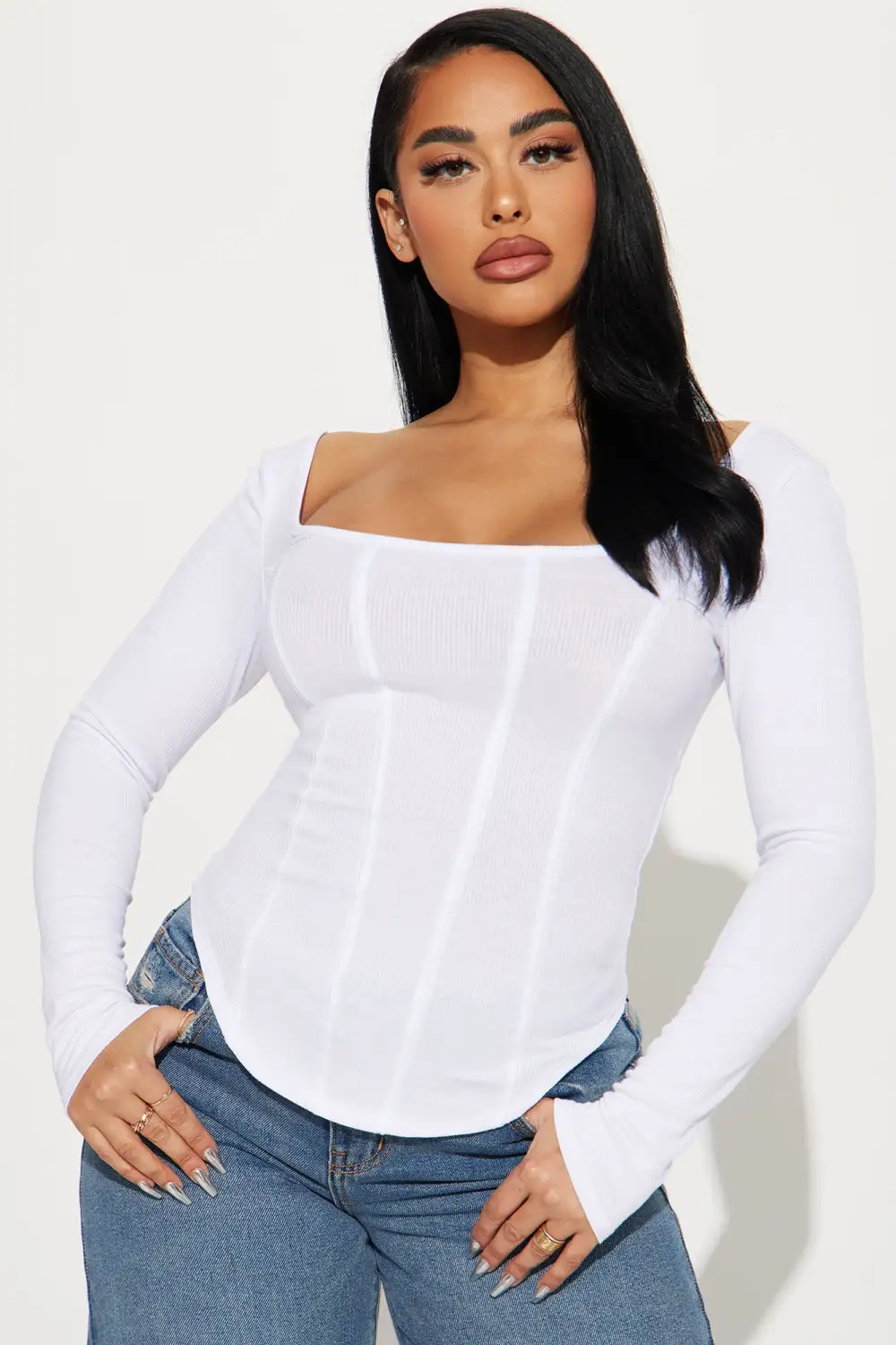 Have It All Long Sleeve Tee - White