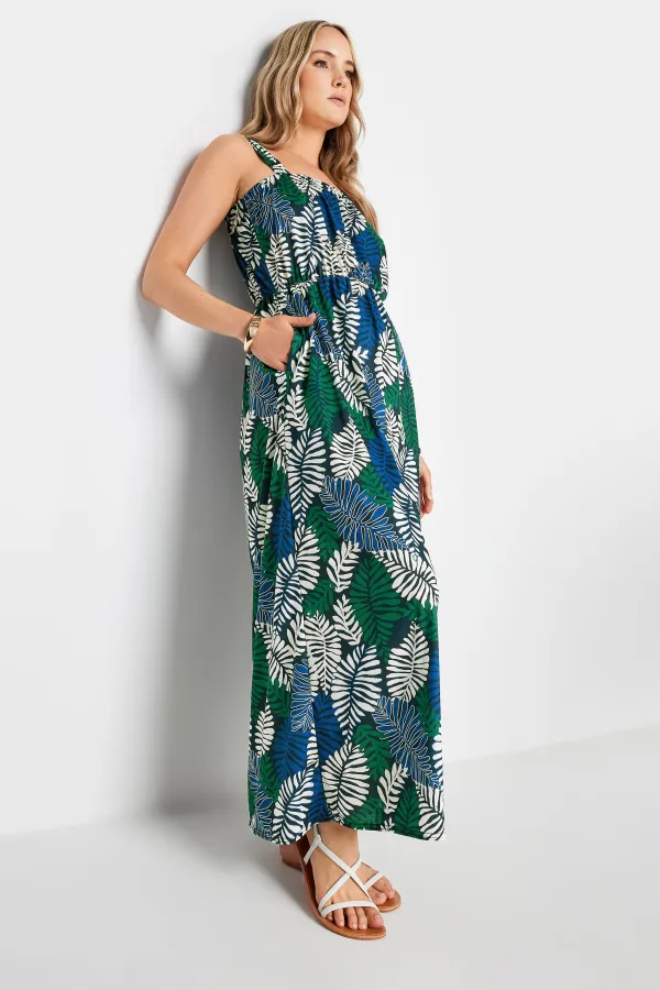 LTS Tall Green & Purple Ombre Maxi Dress