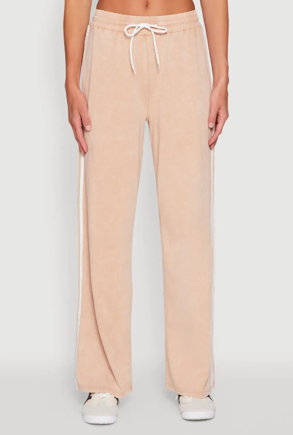 Drawstring Striped Pants