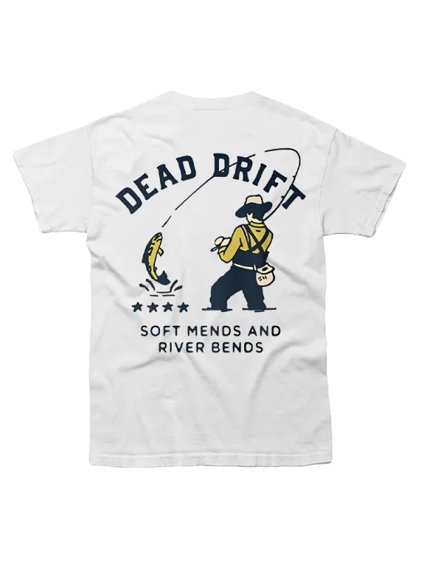 Short Sleeve Man Is Fishing T-Shirt