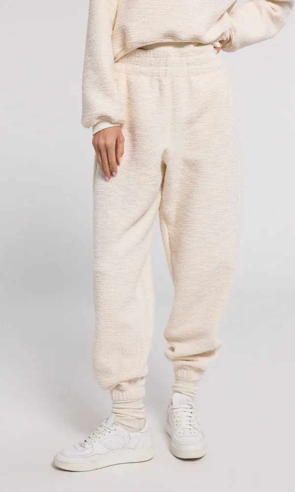 Elastic Waist Tweed Jogger