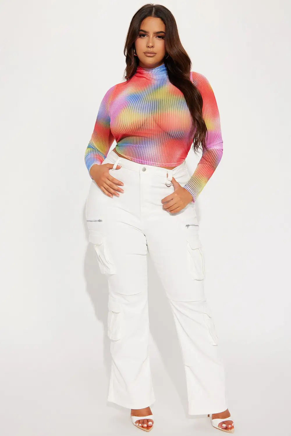 Stay Radiant Mesh Top - Multi Color