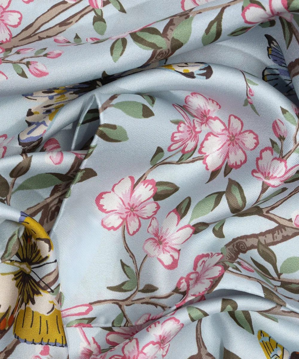 Spring Unfolding Casual Style Silk Oblong Scarf