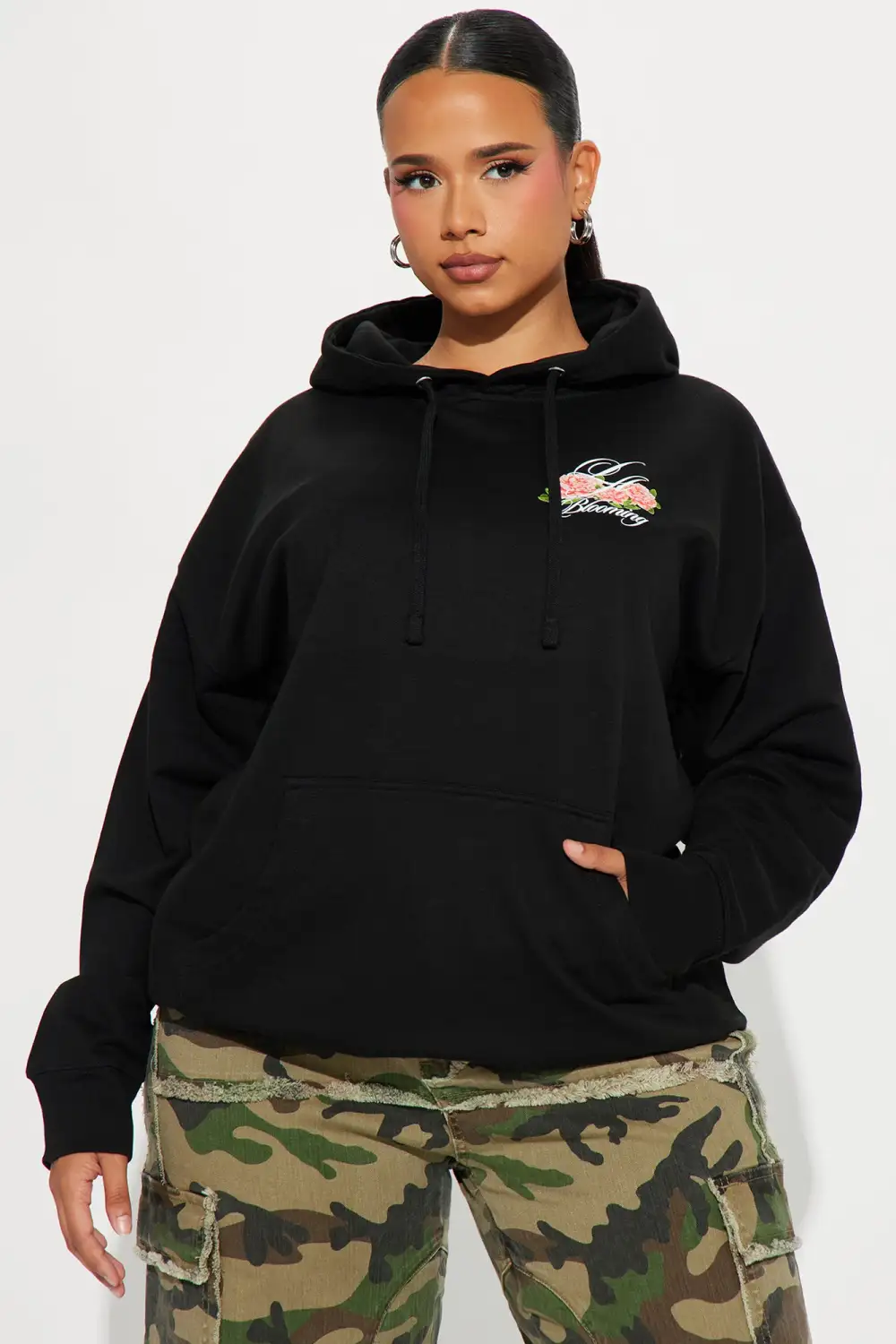 Palm Tree Dreams Los Angeles Hoodie - Black