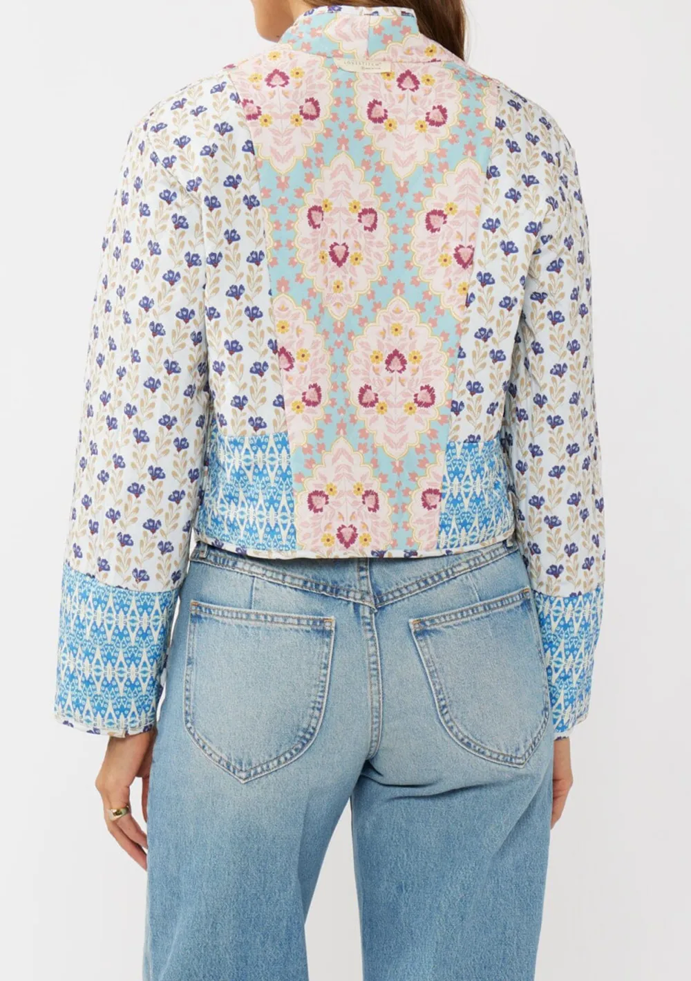 Floral Open Front Jacket