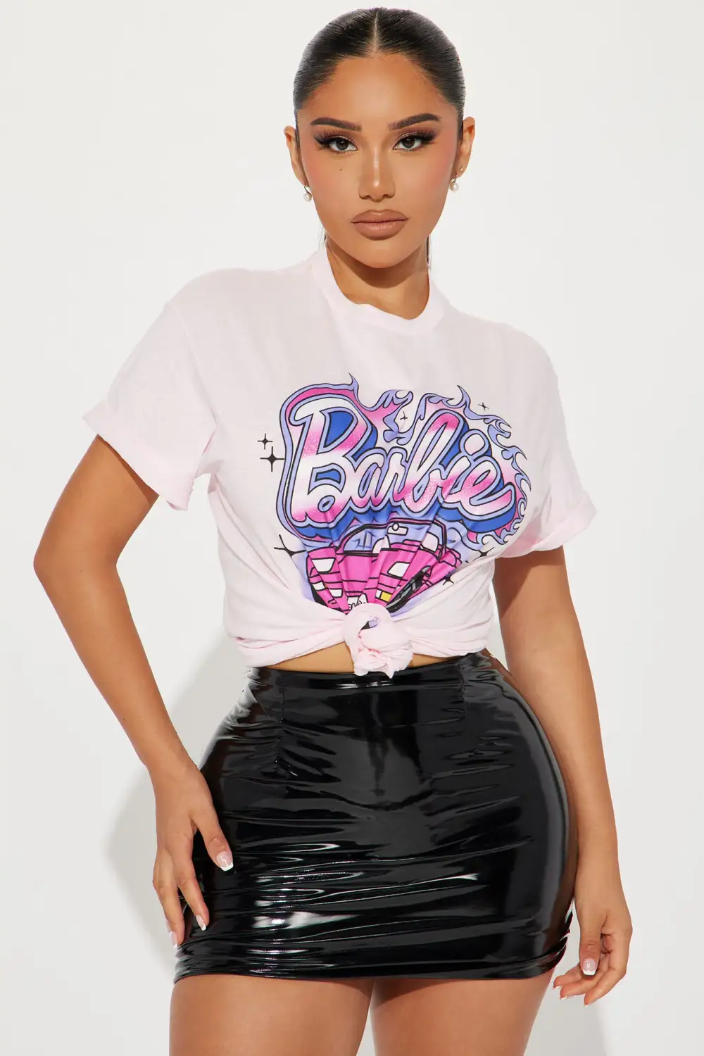 Drop Top Livin' Barbie Graphic Tee - Pink