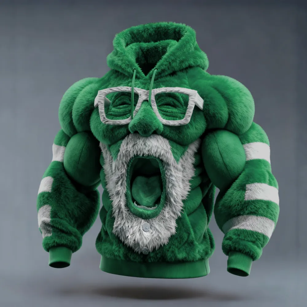 Ugly Christmas Sweater Funny Santa Claus Hooded Hoodie