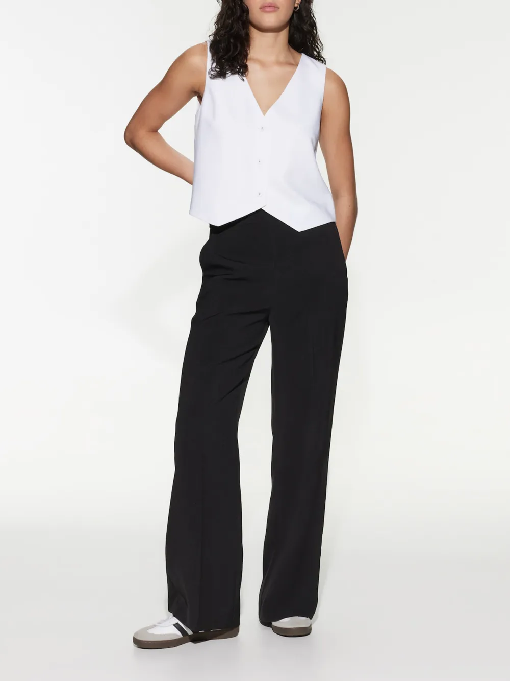 Slight Stretch Wide Leg Pant
