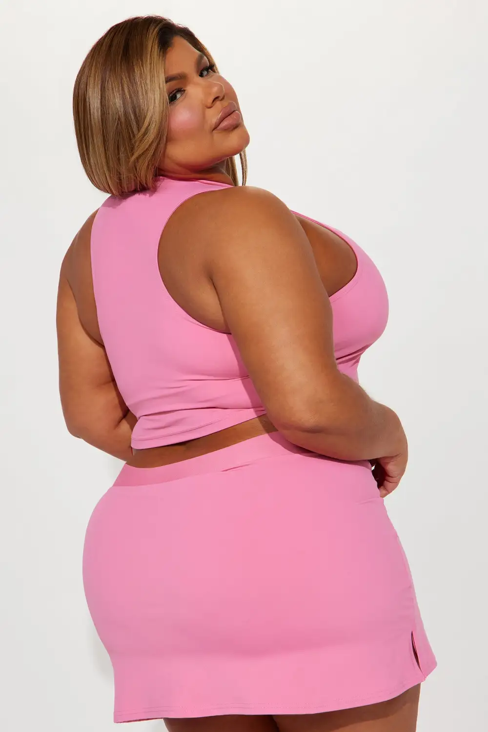 Alexa Collar Top - Pink