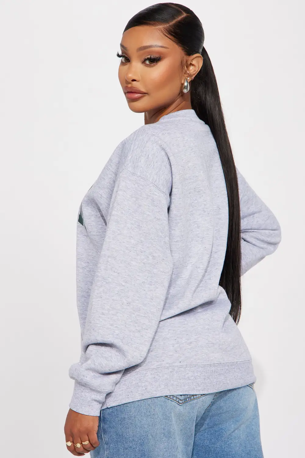 Hampton Vintage Crew Neck Sweatshirt - Heather Grey