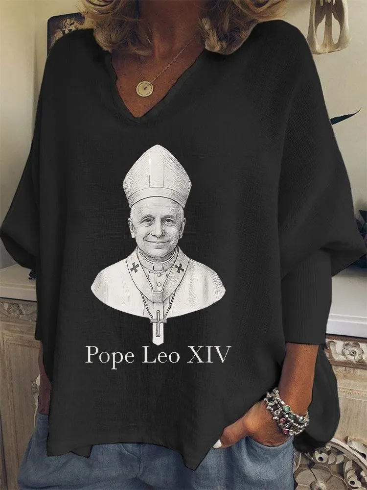 Women's Habemus Pope Leo Xiv Peace Be With All Of You Shirt
