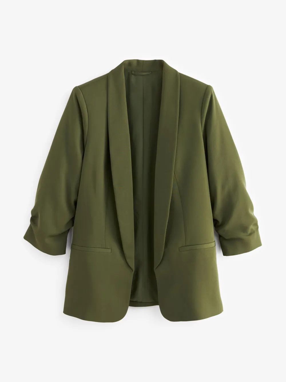 Loose Pleated Sleeve Suit Jacket