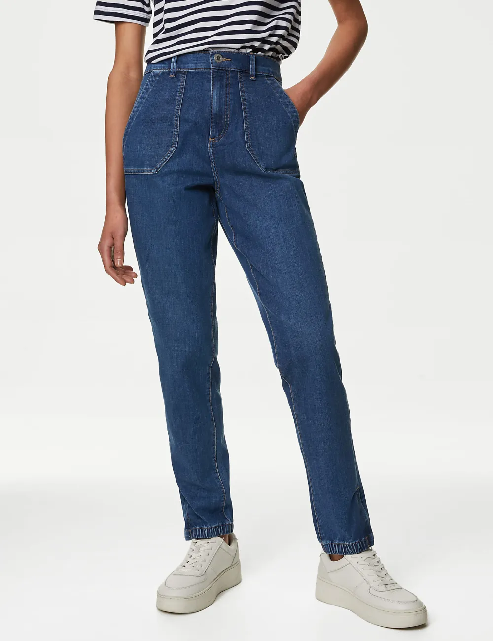 High Rise Clean Look Stretchable Jeans