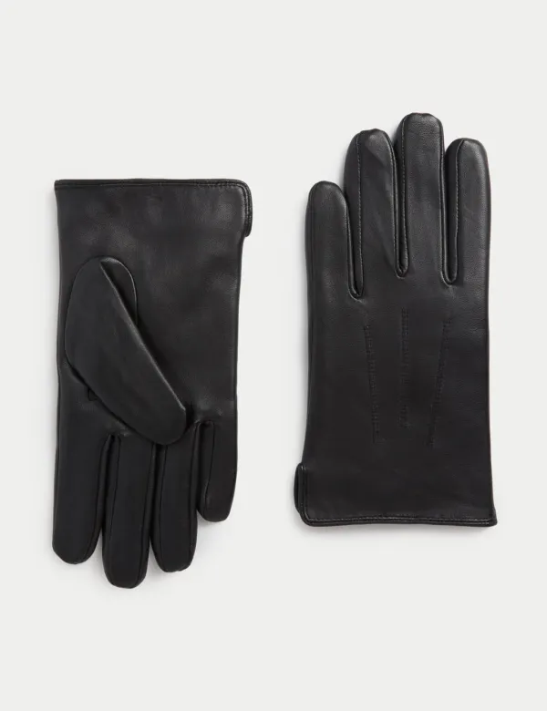 Plain Leather Gloves