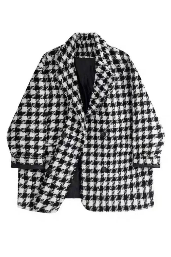 Thousand Mid Length Lapel thickening coat