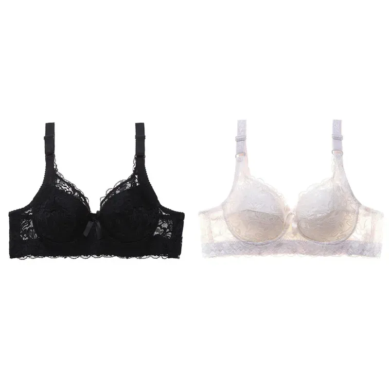 Plus Size Sexy Crop Top Push-up Bras 48D