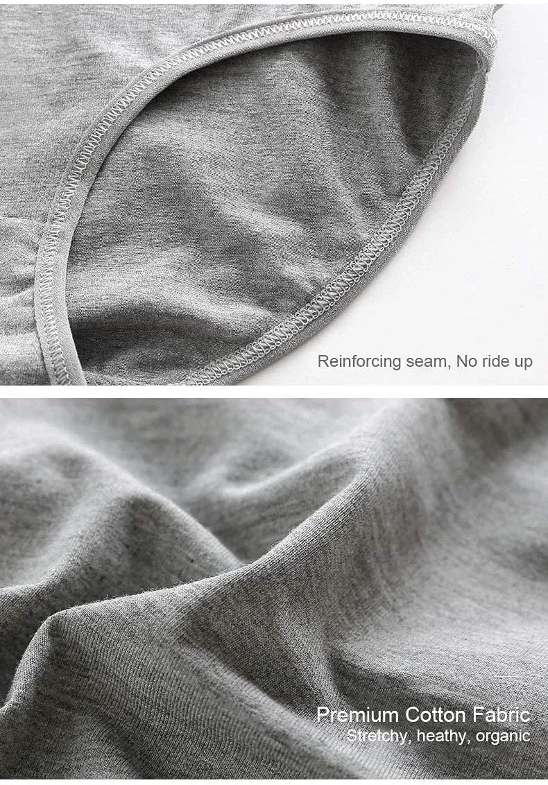 Womens Underwear,Cotton Mid Waist No Muffin Top Full Coverage Brief Ladies Panties Lingerie Undergarments for Women Multipack