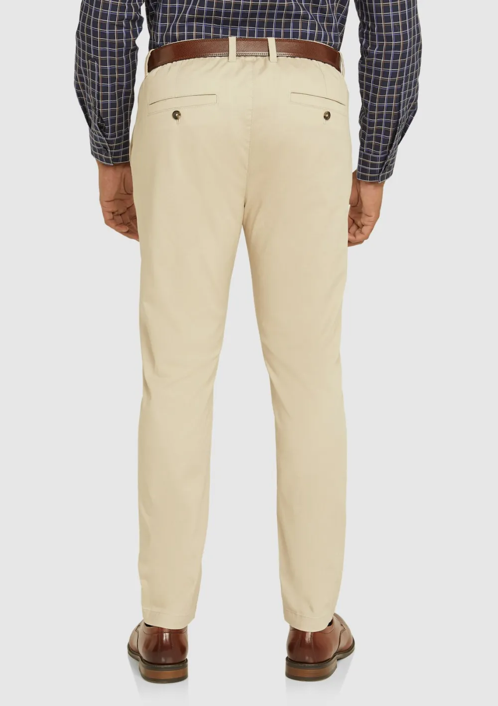 BLACK RELAXED TAPERED CHINO