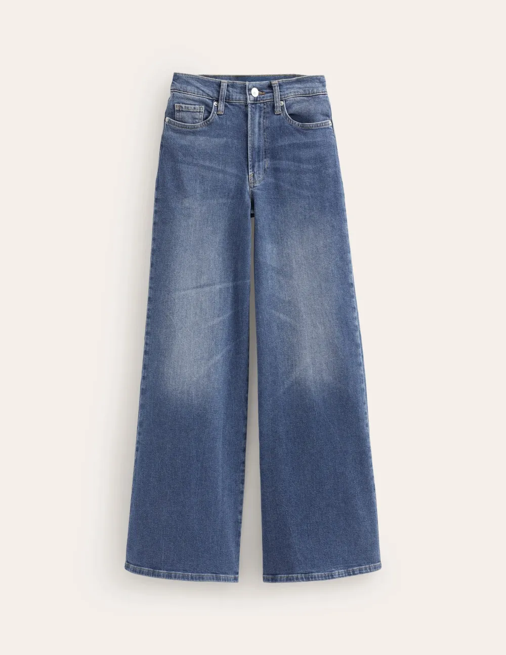 High Rise Wide Leg Jeans -Mid Vintage