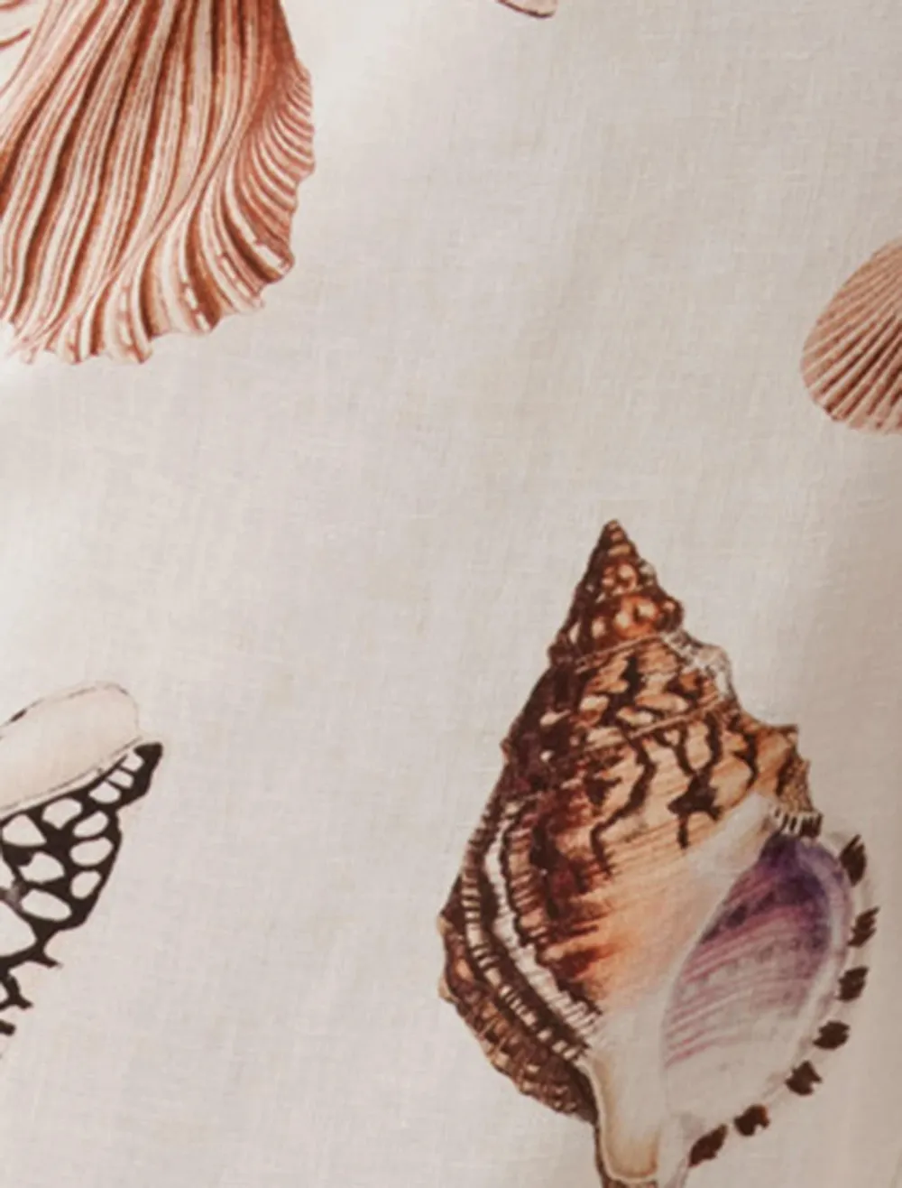 Animal Print Linen Wide-Leg Pants