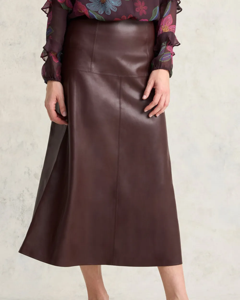 Faux Leather Skirt