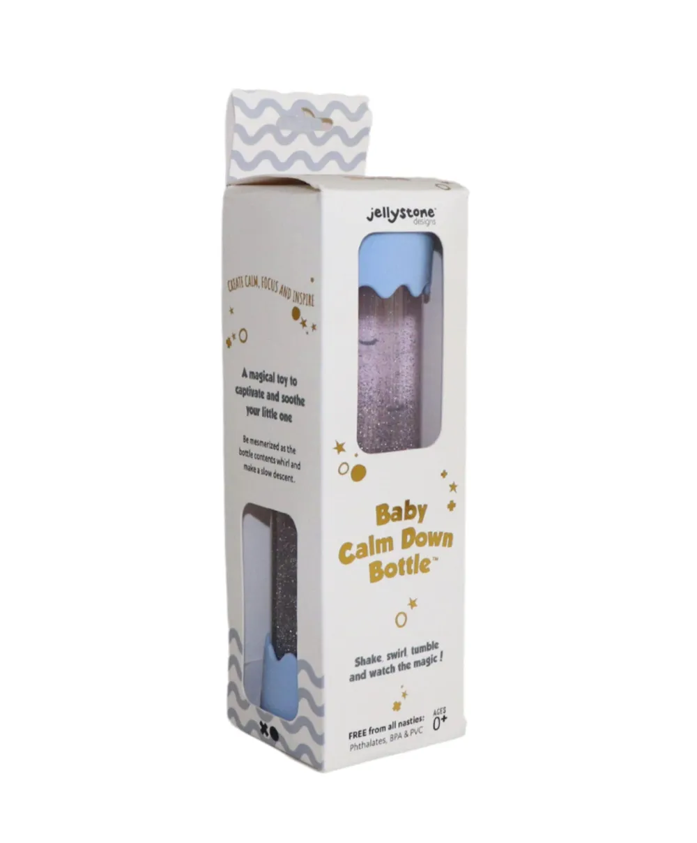 Jellystone Designs Baby Calm Down Bottle - Soft Blue