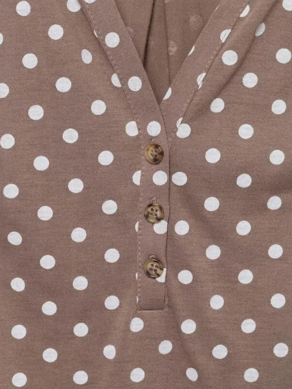 PolkaDot V-neck Casual Style Blouses