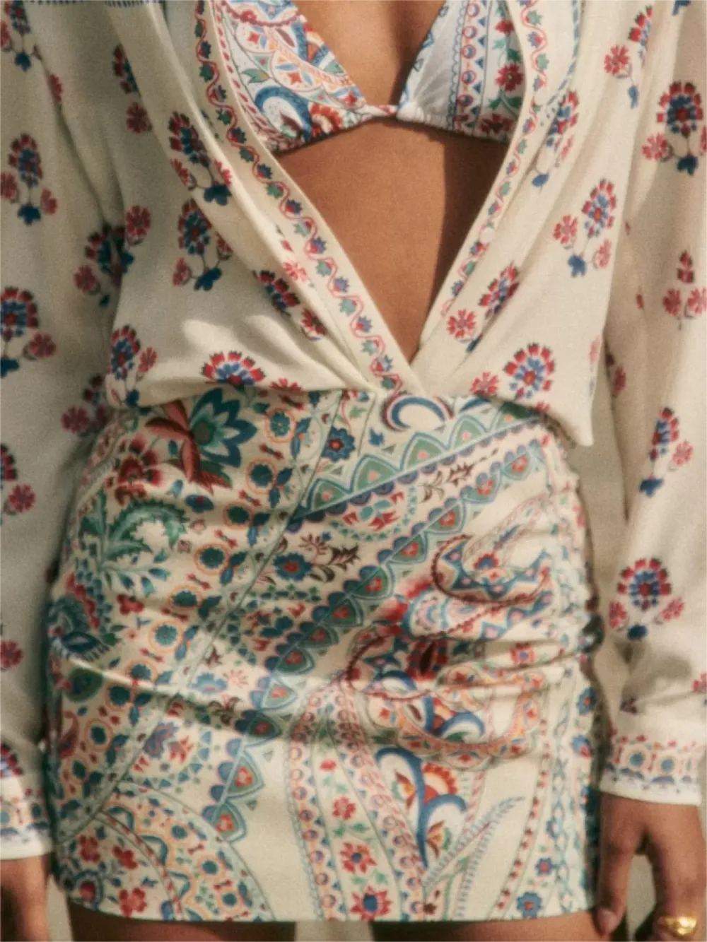 Daily Plants Print Skirt