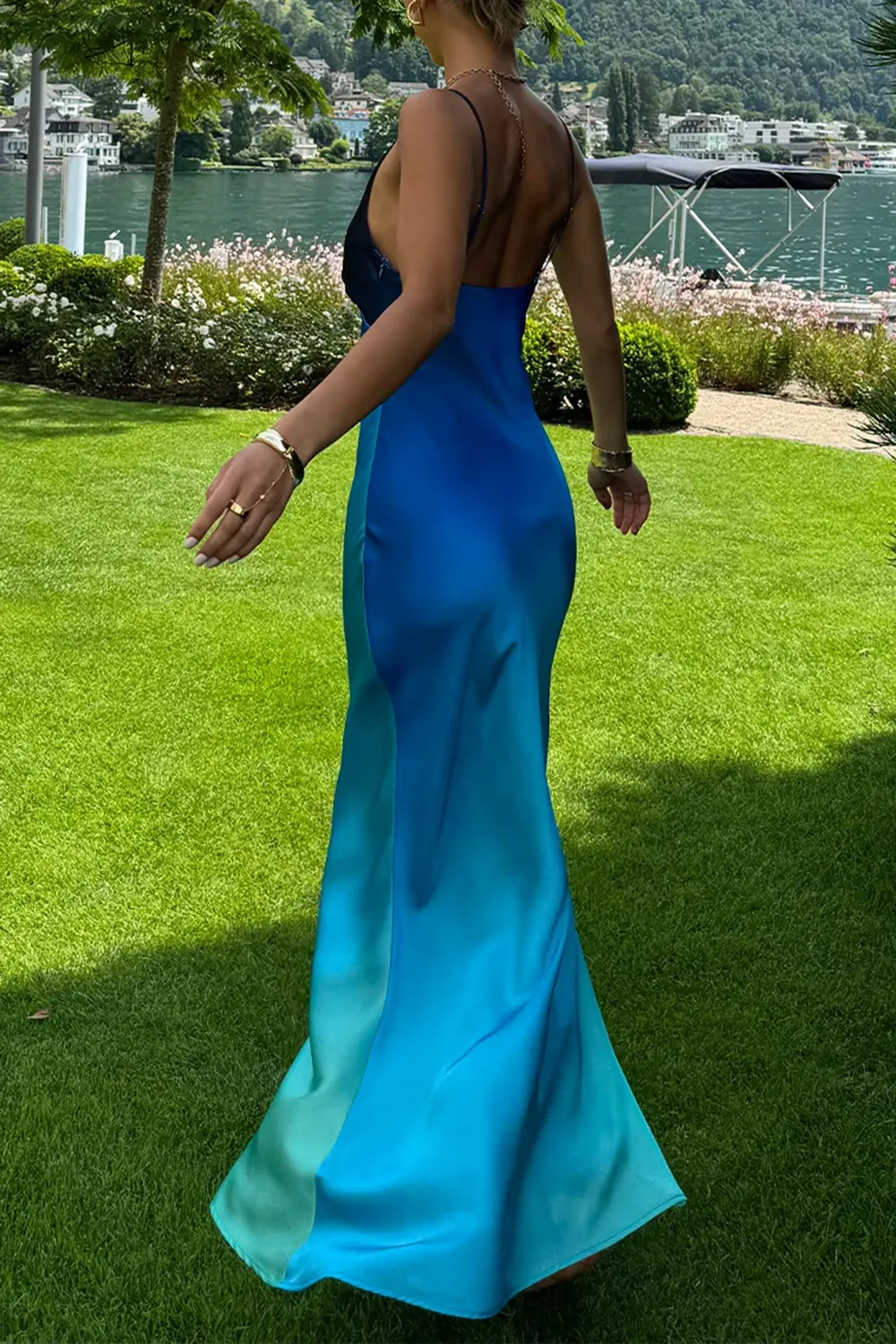 Luxury Silk Banquet Long Dress